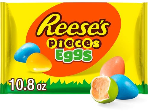 REESE'S PIECES Peanut Butter Eggs, Easter Candy Bag, 10.8 oz