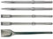 Makita E-13194 SDS-MAX Meißel-Set 5-teilig, 2x Spitzmeißel, 2x Flachmeißel, 1x Breitmeißel, Longlife, selbstschärfend