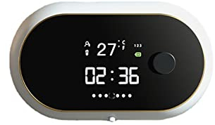 Rehomy Automatischer schäumender Seifenspender zur Wandmontage, intelligenter elektrischer Auto-schäumender Handseifenspender mit Zeittemperaturanzeige