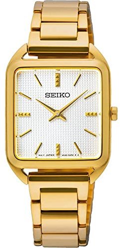 Seiko Damen Analog Quarz Uhr mit Edelstahl Armband SWR078P1