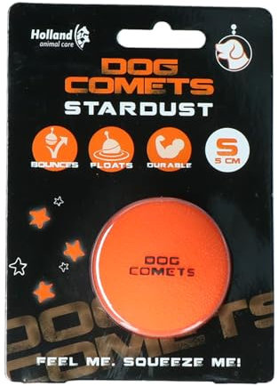 Dog Comets Ball Stardust Ø5 cm - Hundespielzeug Ball - Hundeball Naturkautschuk - Ball Hund - Orange - 1 stück