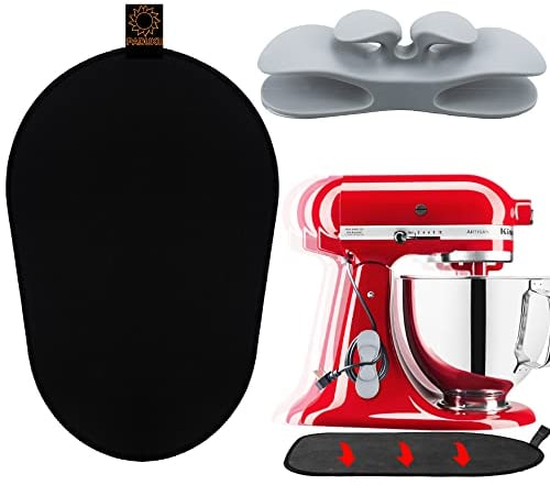 Sliding Mat for Kitchenaid Stand Mixer Slider Mat with Bendable Cord Organizers for Kitchen aid 5-8 Qt Appliances Coffee Air Fryer Slider Mat