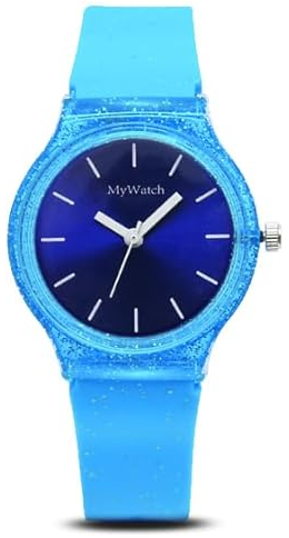 MyWatch Uhr für Frauen und Mädchen Neon Blau/Himmelblau