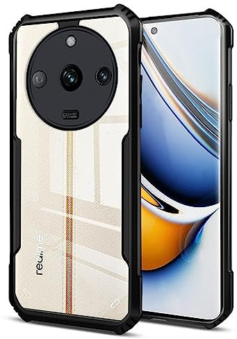 MEMELOKA Funda para Realme 11 Pro+ 5G/Realme 11 Pro 5G, Borde Flexible de TPU Suave + Transparente Dura Acrílico Trasera Carcasa con Parachoques de Silicona Anti-Choques