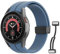 MoKo Strap Compatible with Samsung Galaxy Watch 7 FE 6 5 4 Strap 40mm 44mm/Watch 6 Classic 43mm 47mm/5 Pro 45mm/4 Classic 42mm 46mm, No Gap Magnetic Clasp Silicone Band, Blue