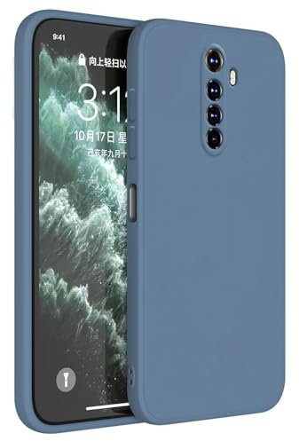 HAFFAN Funda de Silicona TPU Compatible con Realme X2 Pro/OPPO Reno Ace (6.5), Carcasa Protectora para Teléfono Móvil - Lavanda Gris