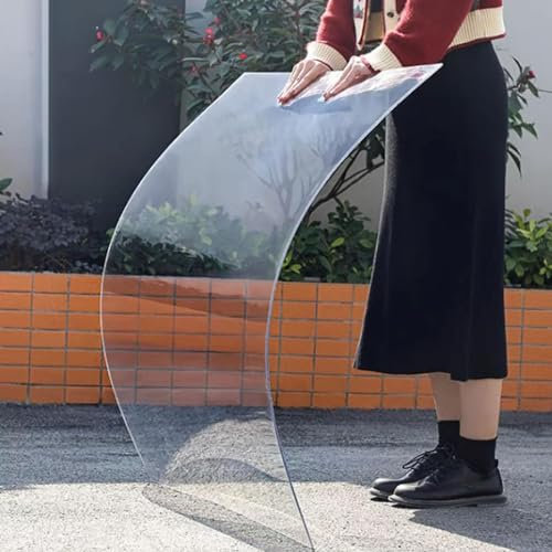 tow000ack Placas de Policarbonato Paneles de Tejado Láminas de Plástico Transparentes,Marquesinas Exterior para Puertas y Ventanas,Planchas Impermeable para Jardín,Cubierta de Invernadero (0.6 * 2m)