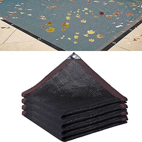 Rete di protezione per piscine rettangolari, copertura per piscina rettangolare, 5 x 10 m, copertura per piscina invernale, telo protettivo per piscine in e fuori terra, rete leggera per piscina