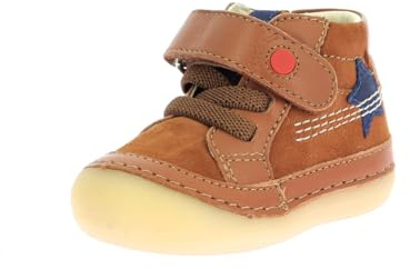 KICKERS Jungen Unisex Kinder SOKISTIC Stiefelette, Camel Etoile, 27 EU