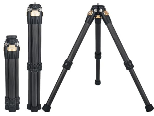 Universal Adjustable Carbon Fiber Desktop Trave Mini Tripod for insta360 Insta 360 X5 X4 X3 X2 X ONE RS for Gopro Go pro Hero 13 12 11 10 9 Camera Accessories (Gold)