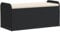 vidaXL Cassapanca con Cuscino Nera 115x51x52 cm in Polyrattan