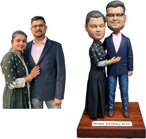 Customthing Individuelle Wackelköpfe, personalisierte Hochzeitsgeschenke für Paare, Hochzeit für Paare, einzigartiges Muttertagsgeschenk
