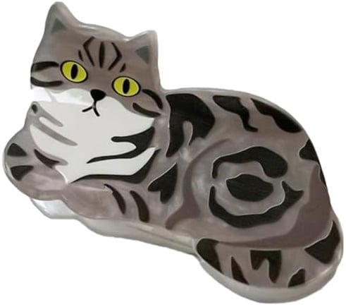 Haarklammer mit Cartoon-Katzen/Hunden, Zöpfe, Pferdeschwanz, Damen, Hautpflege, elegant, Hochzeit, Party, Styling, Haarklammer für Haar, große Kiefer-Clip für Haare, bunte Haarklammer für Haarvielfalt