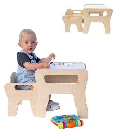MAMOI Muebles con estilo para habitación infantil: mesa infantil con sillas – mesa de escritorio conjunto de sillas para niños – silla infantil.
