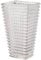 KAYLETIN Grand vase en cristal pour fleurs, vase en verre transparent, vases à fleurs modernes pour salon, chambre à coucher, cuisine, table à manger, bureau, mariage, 28 cm