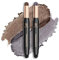 FV Lidschatten Stift Set 2 Pack, Creme Eyeshadow Hochpigmentiert, Wasserfest und Langanhaltend Eyeshadow Sticks, Knitterfrei mit Schimmer, Golden & Smoky Grey