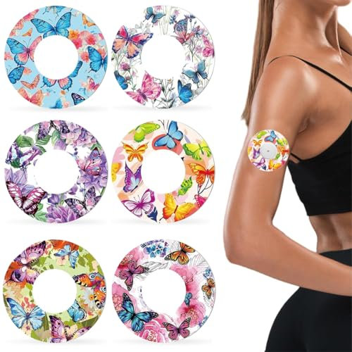 CJQRL 12 Stück Freestyle Libre 2 Pflaster, blutzuckermessgerät zubehör, Wasserfeste Pflaster für Freestyle Libre, für Sport, Schwimmen, Duschen, Outdoor-Aktivitäten(1) (Nicht verfügbar für Libre3)