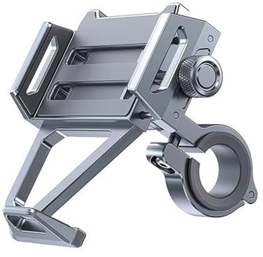 Support Téléphone Moto Support De Téléphone Portable En Aluminium Pour Moto Support De Téléphone Sur Guidon De Vélo Adapté Au Cyclisme À La Montagne Et Tout-terrain Support Smartphone Moto(Gr�)