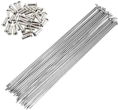 Fahrradspeichen Zubehör for Elektrofahrräder, Rennradspeichen, Nippel-Fahrradspeichen, Fahrradspeichen aus Edelstahl Speichen(282MM)