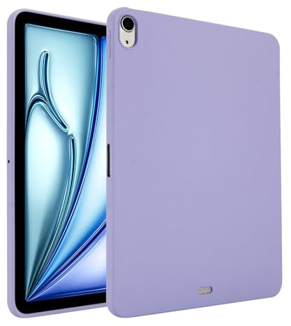 Case Tablet PC Étui for tablette compatible avec iPad Air 13 pouces 2024 (M2)/Air 13 pouces 2025 (M3) - Design souple - Coque de protection fine et résistante aux chocs en TPU mat - Coque intelligente