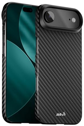 Mous für iPhone Air Super Dünn Hülle, Kompatibel mit MagSafe, Aramidfaser, Schwarz