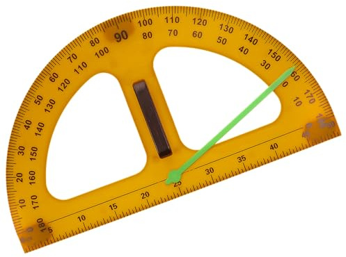 Alipis Multi-Function 50cm Half Circle Protractor 180 Degree Angle Measuring Tool for School Teaching and Drafting on Chalkboards