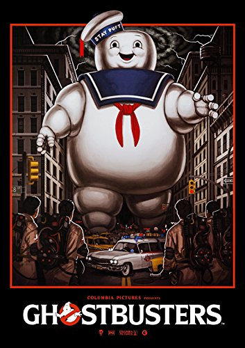CoolPrintsUK Ghostbusters Poster Borderless Vibrant Premium Glossy Movie Poster verschiedene Größen (A3 Größe 420 x 297 mm)