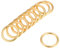 sourcing map 10Stk. O Ring Schnalle O-Ringe für Hardware Kunst Tasche DIY 0,8(20mm) Gold