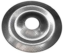 Rosone piatto, 40 mm, argento, confezione da 100