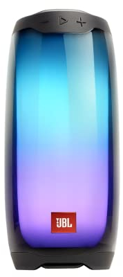 JBL Pulse 4 Waterproof Speaker with Bluetooth Connectivity, LED Light Show, Multi-Speaker Connectivity and PartyBoost Function, Black