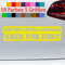 generisch Langsam Aufkleber Spruch Ich Bin vor dir Sticker lustig überholen Shocker21-Gelb 46x11,5cm
