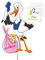 Storch Geburt für draußen I Mädchen Baby I XL 110 cm I Klapperstorch zum Stecken I Wetterfest für draußen I Babystorch Geburtsgeschenk Deko I Set mit Karte