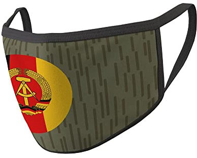 Copytec Mund Maske NVA Strich Tarn National Abzeichen Uniform DDR #35324