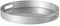 Argon Tableware 33cm Round Serving Tray with Handles - Silver - Metallic Finish Decorative Breakfast Tray Melamine Food Tray for Eating, Snacks, Drinks, Food Serving