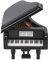 Linde Klavier Miniatur Klavier Musikinstrumente Ornamente, Miniatur Puppenhaus Display Mini Musik Holz Miniatur Klavier für Home Desktop Ornamente
