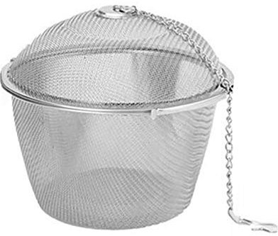 ZQO 4 Größen Spice Seasoning Bag Teesieb Chained Lid Edelstahl Mesh Ball Tee Kaffee Filter Korb Infuser Tools