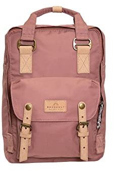 Doughnut MACAROON REBORN Rucksack Unisex 16L mit Laptopfach I Studenten-Rucksack funktionell & nachhaltig I Reise-Rucksack aus REPREVE® Recycled Fabric I handgefertigter Daypack in Chestnut