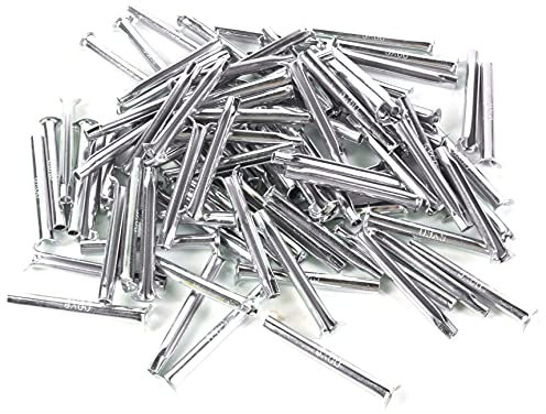 200x Zinc Plated Steel Express Nails, 6mm x 60mm Brick Concrete Masonry Timber Frame Rapid Hammer Set Anchors