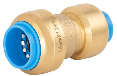Raccord automatique universel jonction réduite Ø16 - Ø12 TOUT PUSH