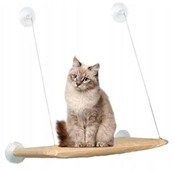 Hängende Katzenliege Liege Katzenbett Katzenregal für Fenster Wandmontage Katze (Modell 1: Für Fenster)