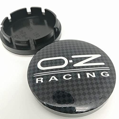 Nabendeckel 4 STÜCKE 56mm für OZ Racing Car Rad Center Hub Cap Auto Styling Felgen Abdeckung Badge Emblem Aufkleber Radnabenkappen,A-53MM