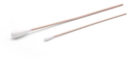 DE Healthcare Products – lange Wattestäbchen (15 cm), unsterile Watteträger, Reinigungsstäbchen aus Holz und mit Baumwolle, 100 Stück