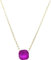 Genérico Collares con piedras brillantes de colores. acero inxoidable (FUCSIA)