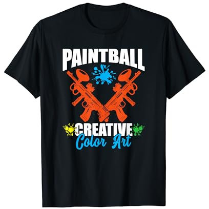 Paintball Kreative Farbkunst Lustiges Paintball Paintballing T-Shirt