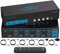 CMSTEDCD 8K60Hz Displayport +HDMI KVM Switch 4 PC 3 Monitore USB 3.0 DP1.4 +HDMI2.1 KVM-Umschalter für Vier Computer Teilen Triple Monitor und Mehrere USB-Geräte mit Remote Control und 4xUSB Cable