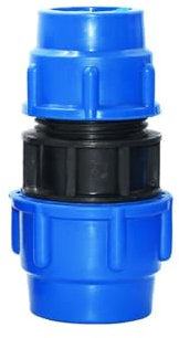 MiJunHD PE Pipe Reducing Straight Connector,50mm to 40mm Reducer Coupler Connection Plastic Quick Fittings for Garden & Agriculture Watering (1 Piece)