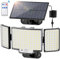 Topabol 212LED Lampe Solaire Exterieur, 3 Modes Lumiere Solaire Exterieur avec Détecteur de Mouvement, Projecteur Eclairage Avec Télécommande, LED Spot Solaire avec Câble (1 Pièce - Lumière Froide)