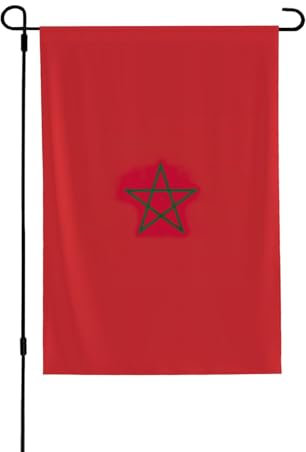 SSGVLPTO Drapeau du Maroc imprimé double face pour jardin, extérieur, patio