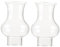 HOOTNEE 2stücke Glaslampenschirm Für Öl Und Kerosinlampen Vintage Glaszylinder Für Kleine Öllampe Transparentes Ersatzglas Für Stimmungsvolle Beleuchtung Wohnzimmer Und Flur