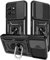 Yutwo Cover per Honor X6B 4G, Custodia per Honor X6B 4G Antiurto Scorrevole Protezione Fotocamera Custodia con 360°Rotante Anello Supporto TPU+PC Cover per Honor X6B 4G- Nero